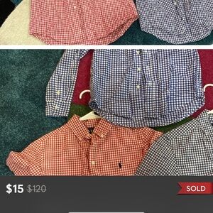 Ralph Lauren Polo button up shirts. All three for $15